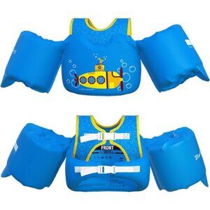 Blue USCG Coast Guard Approved Toddler Boys Swim‎ Vest for Age 2/3/4/5/6/7